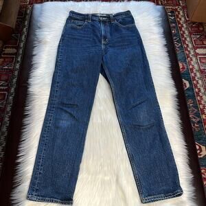 Levi’s Dark Wash 70’s High Slim Straight Jeans